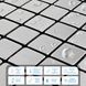 Самоклеюча алюмінієва плитка срібна мозаїка 300х300х3мм SW-00001167 (D) SW-00001167 фото 4