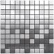 Самоклеюча алюмінієва плитка срібна мозаїка 300х300х3мм SW-00001167 (D) SW-00001167 фото 1