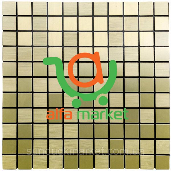 Самоклеюча алюмінієва плитка зелене золото мозаїка 300х300х3мм SW-00001168 (D) SW-00001168 фото