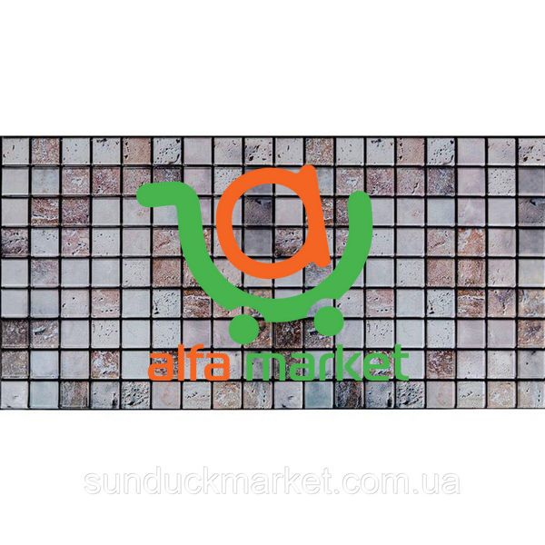 Декоративна ПВХ панель мозаїка під бежевий мармур 960х480х4мм SW-00001433 SW-00001433 фото