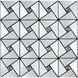 Самоклеюча алюмінієва плитка срібло зі стразами 300х300х3мм SW-00001325 (D) SW-00001325 фото 1
