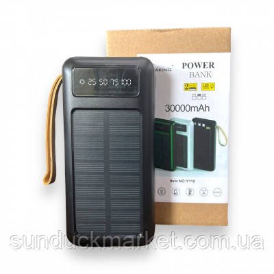 Основні особливості Повер Банк 30000mAh із сонячною батареєю модель Y110: 1.Літій-полімерний акумулятор 1985826628 фото